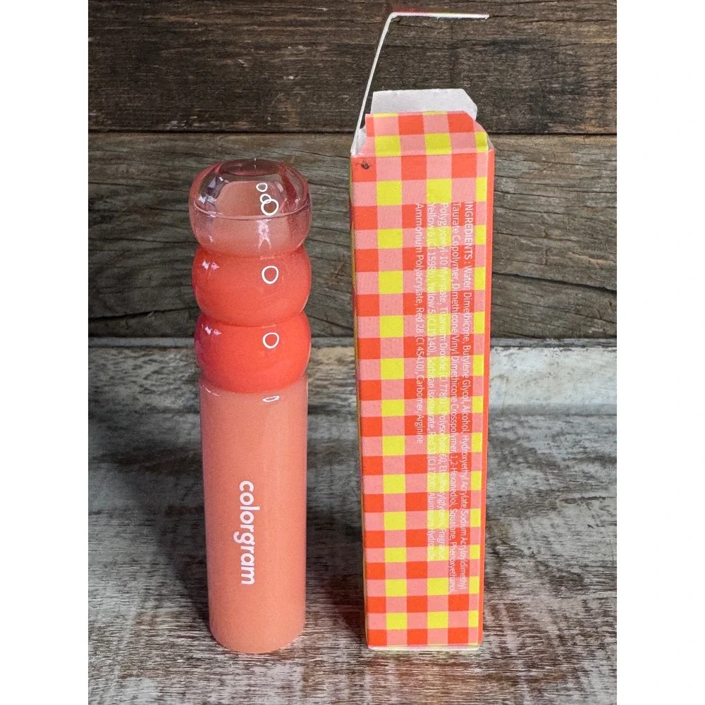 Colorgram Fruity Water Tint | 01 New Apricot | K-Beauty Lip Stain | MSRP $12